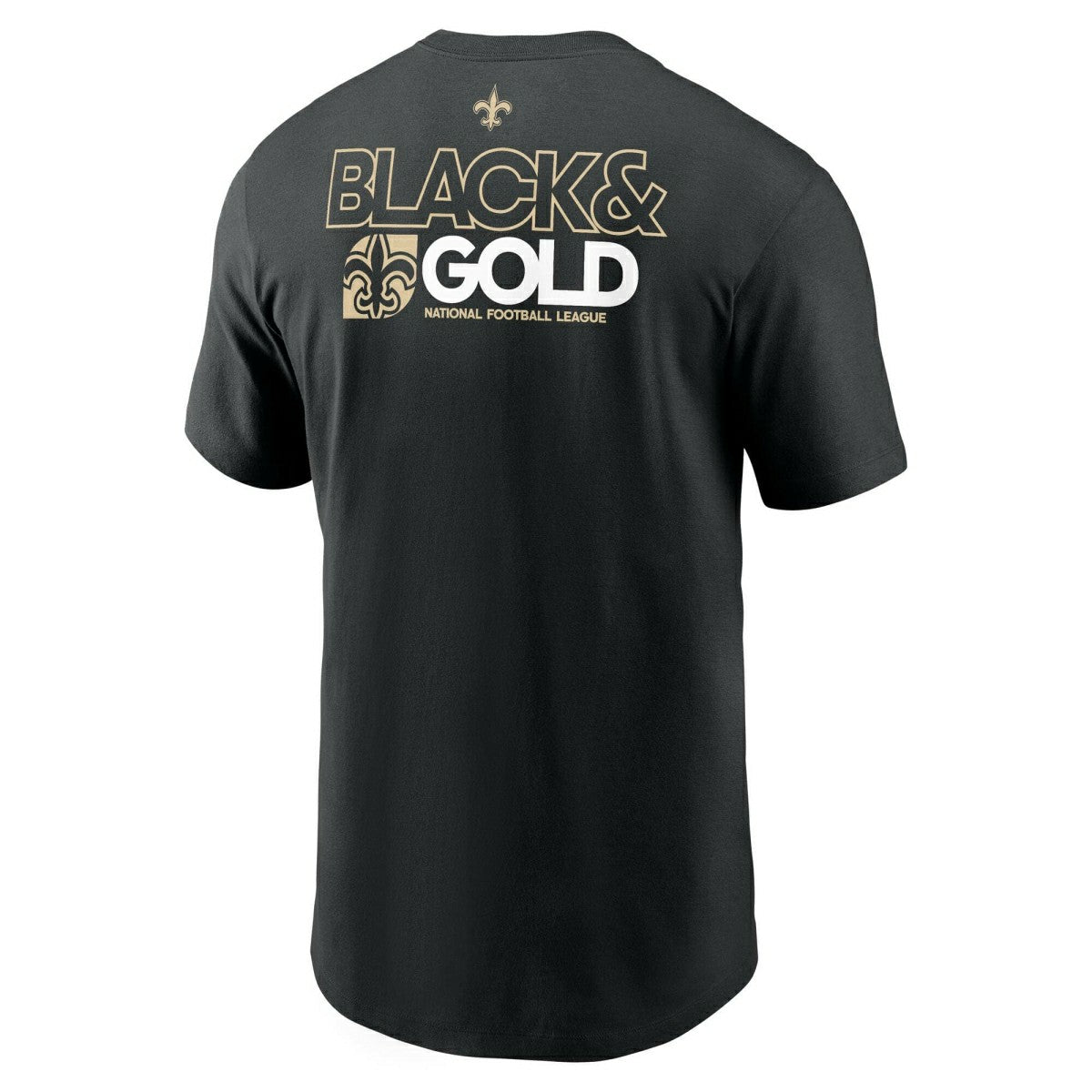 New Orleans Saints Team Slogan Nike Essential NFL T-Shirt Black - Taass sale