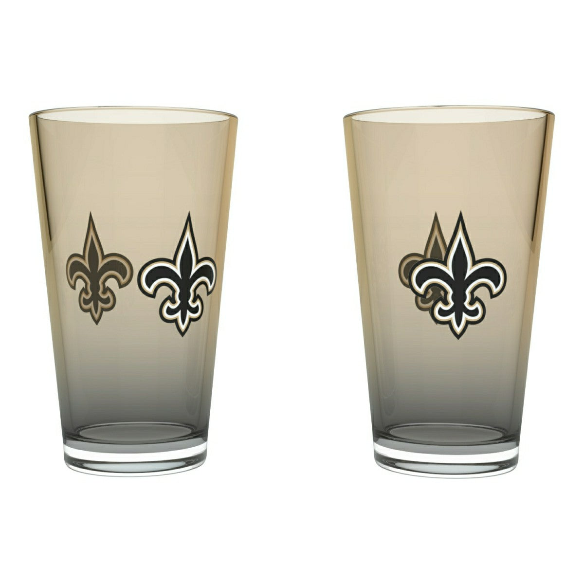New Orleans Saints Team Color NFL Pint Glass Set (2-Piece) - Taass Online
