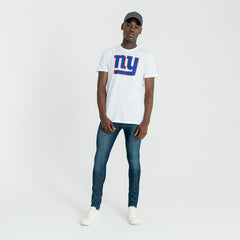 New York Giants Team Logo Football NFL T-Shirt White - Taass discount