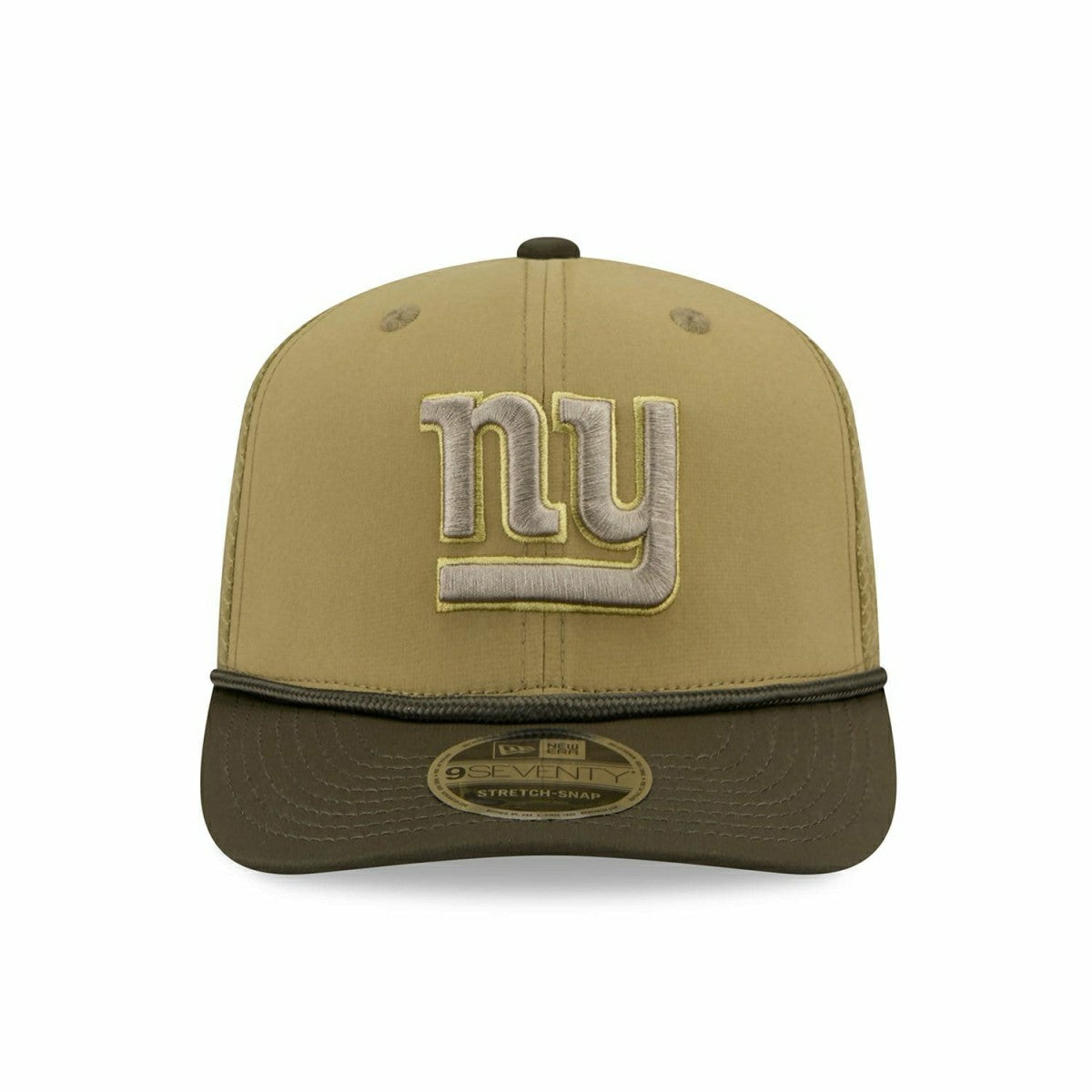 New York Giants Panthers 2025 NFL Salute to Service 9SEVENTY Trucker Snapback Cap Olive - Taass discount