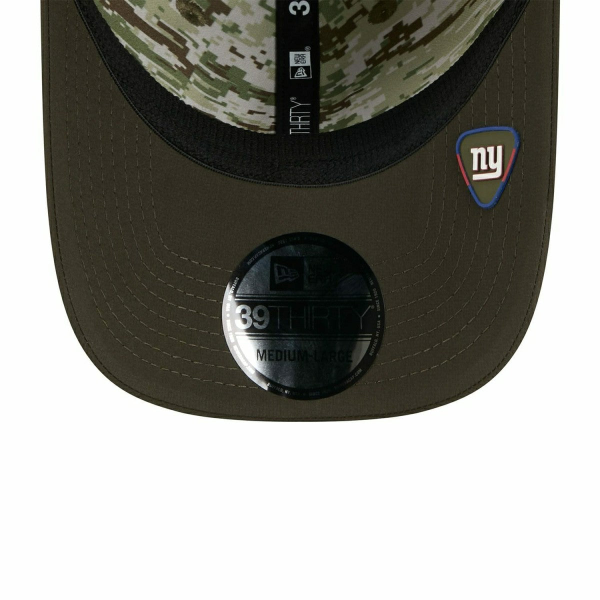 New York Giants 2025 NFL Salute to Service 39THIRTY Flex Cap Olive - Taass US