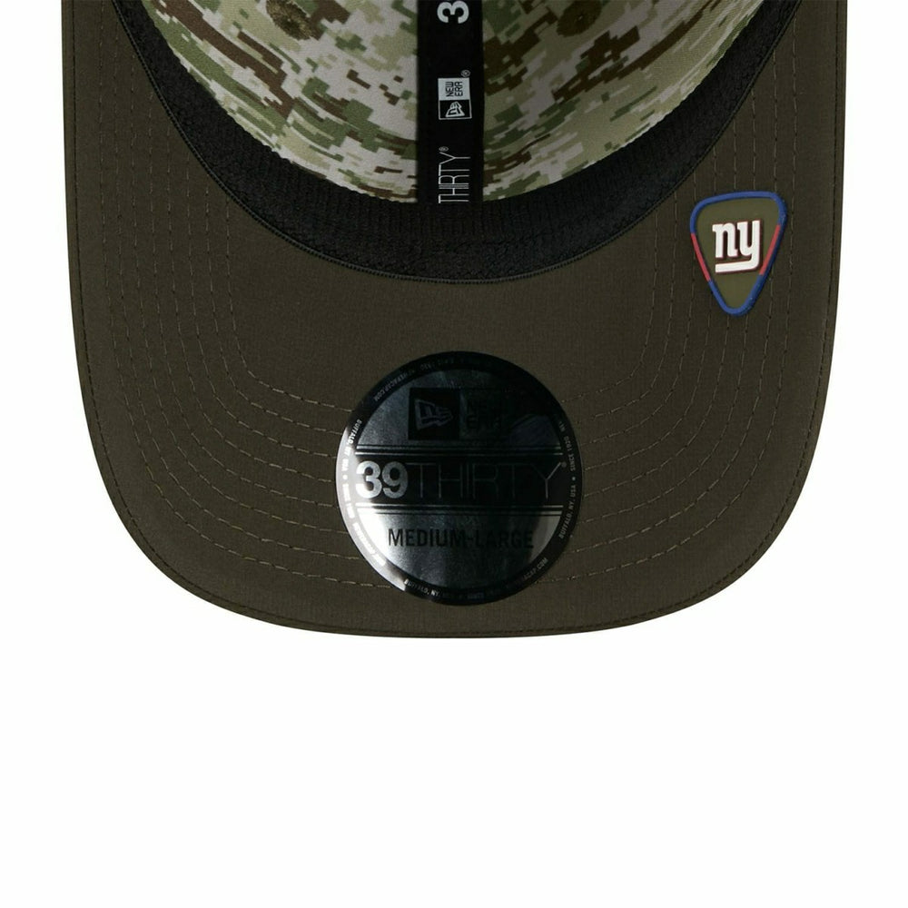 New York Giants 2025 NFL Salute to Service 39THIRTY Flex Cap Olive - Taass US