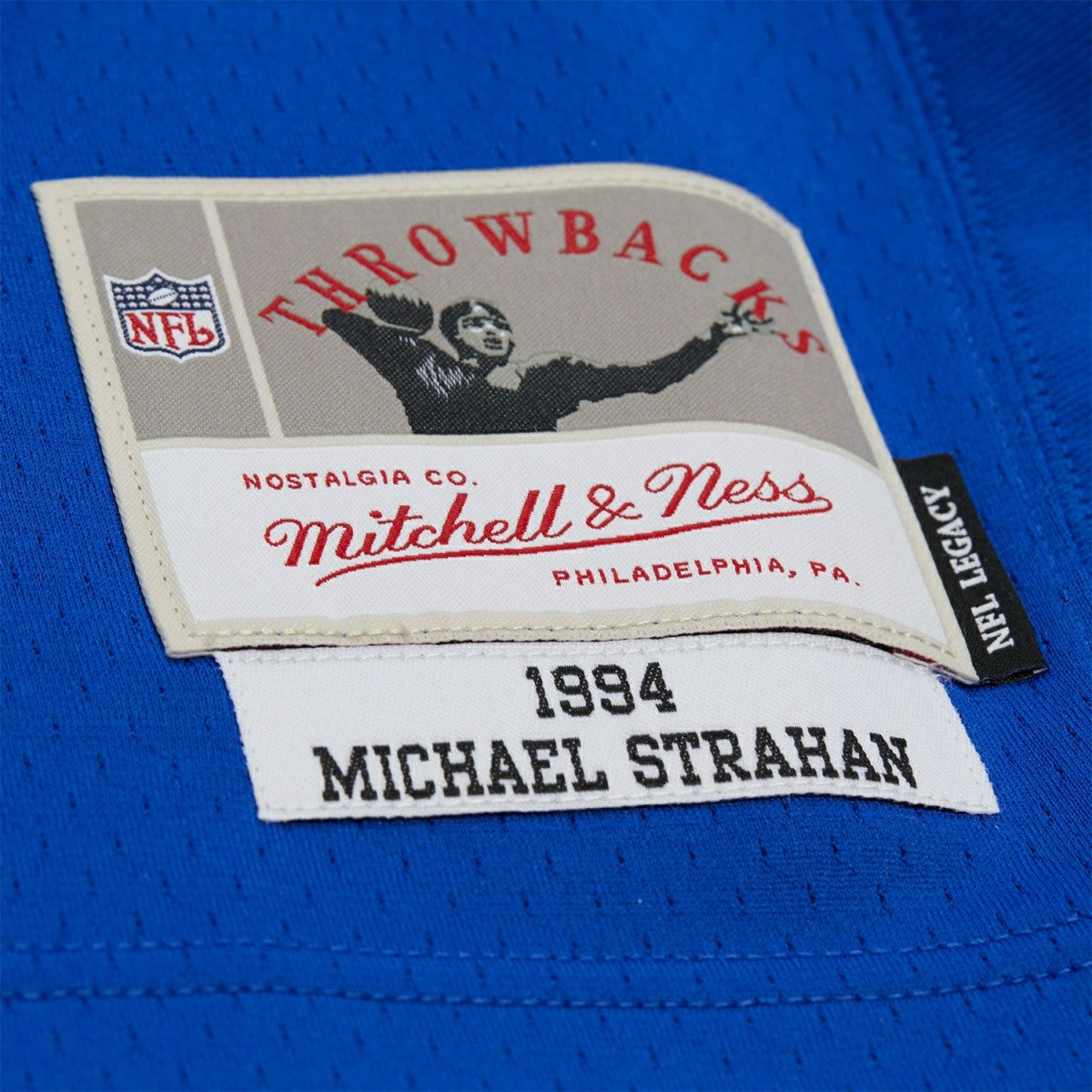 Michael Strahan #92 New York Giants 1994 Legacy Throwback NFL Jersey Blue - Taass for sale
