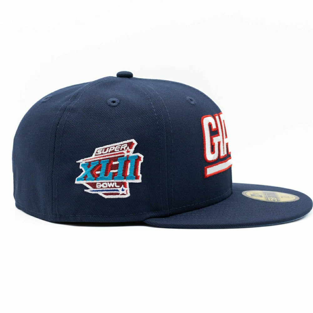 New York Giants Super Bowl XLII 59FIFTY Fitted NFL Cap Navy - Taass US