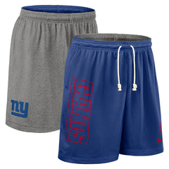New York Giants 2025 NFL Sideline Reversible Mesh Nike Dri-FIT Shorts Blue - Taass US