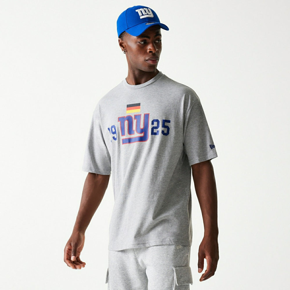 2024 NFL Munich Game New York Giants Arch T-Shirt Gray - Taass on sale