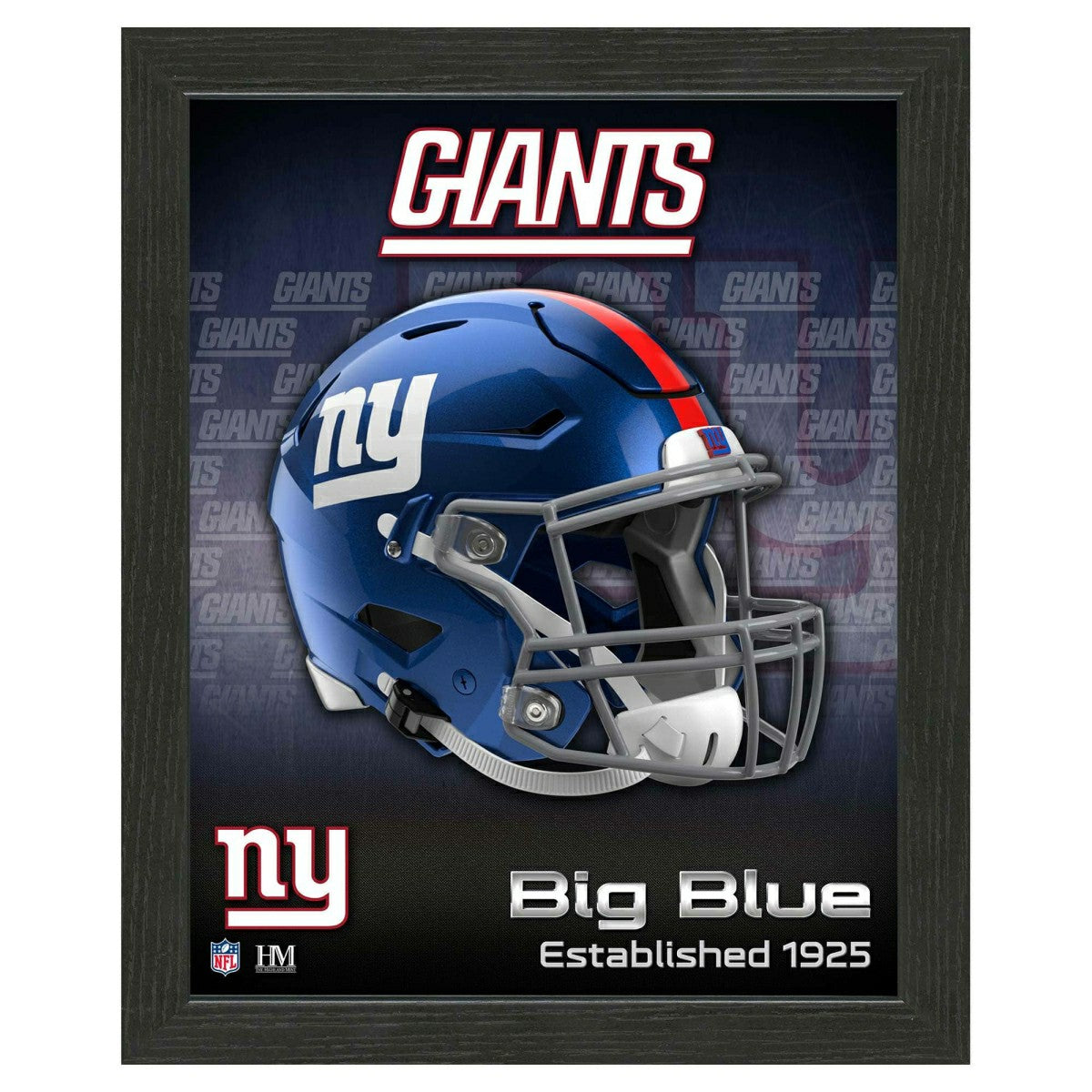 New York Giants NFL Team Helmet Framed Photo - Taass US