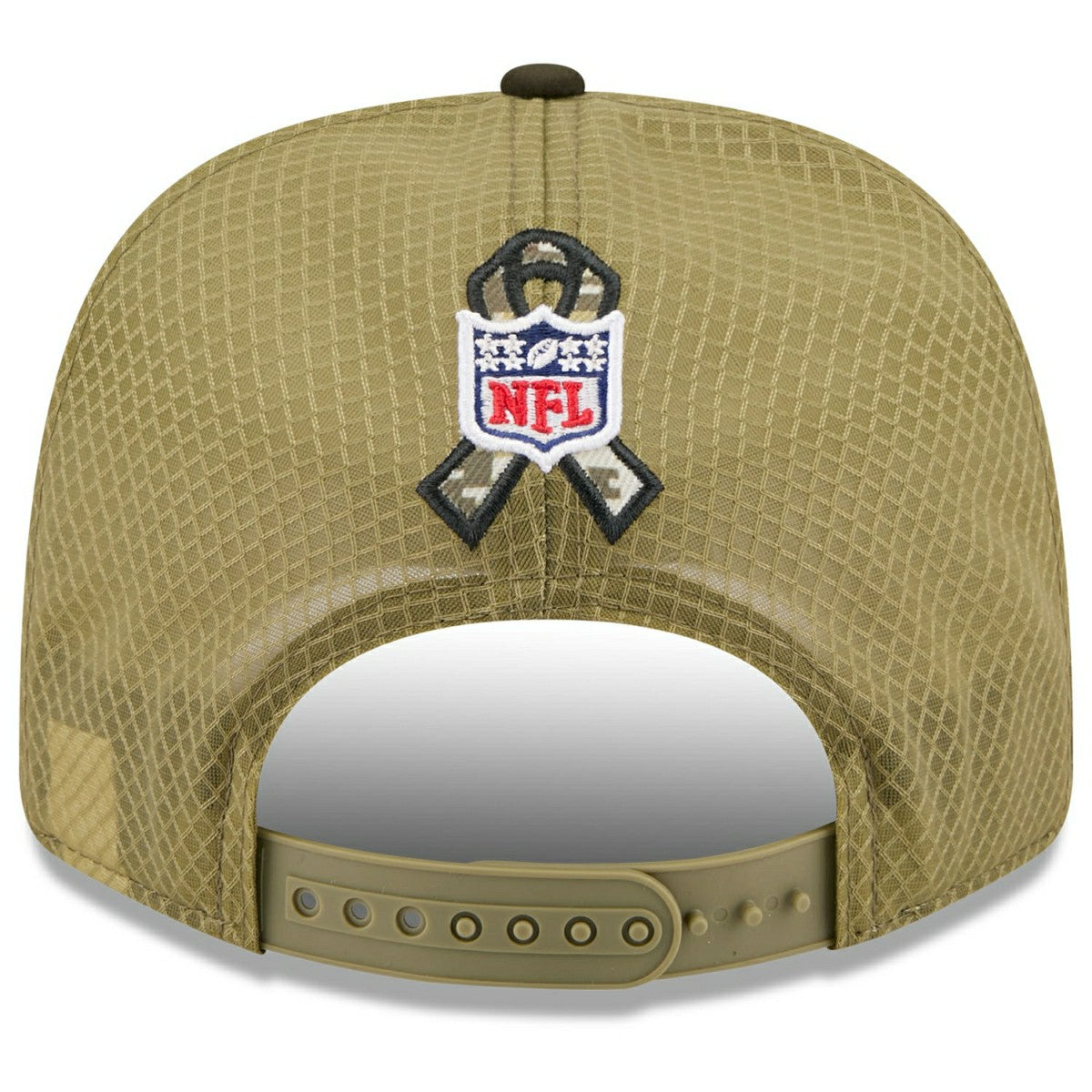 New York Jets 2025 NFL Salute to Service 9SEVENTY Trucker Snapback Cap Olive - Taass for sale