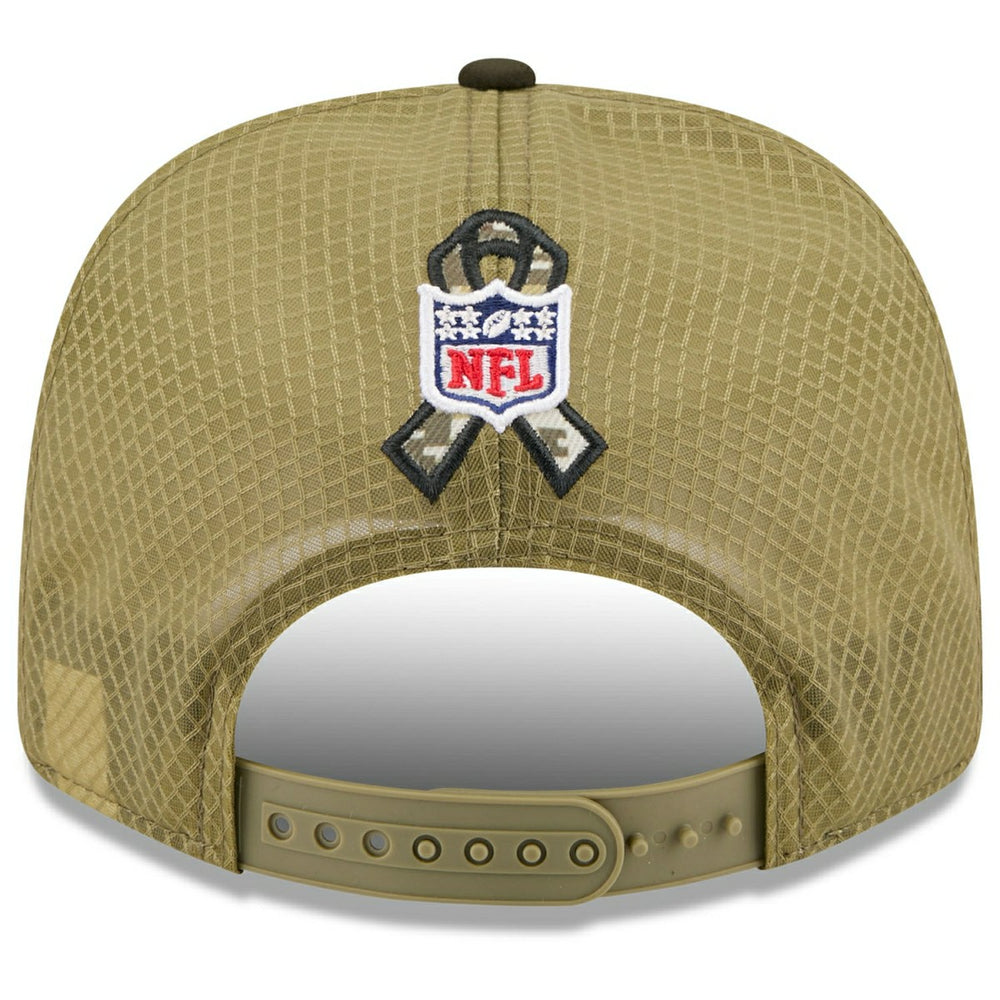 New York Jets 2025 NFL Salute to Service 9SEVENTY Trucker Snapback Cap Olive - Taass for sale