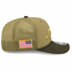 New York Jets 2025 NFL Salute to Service 9SEVENTY Trucker Snapback Cap Olive - Taass for sale