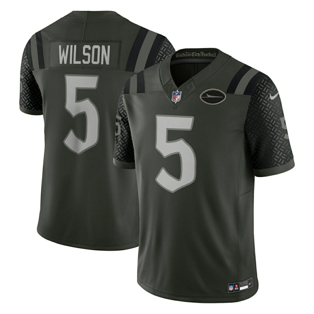 Garrett Wilson #5 New York Jets 2025 Rivalries Limited NFL Trikot Gotham Green - Taass sale