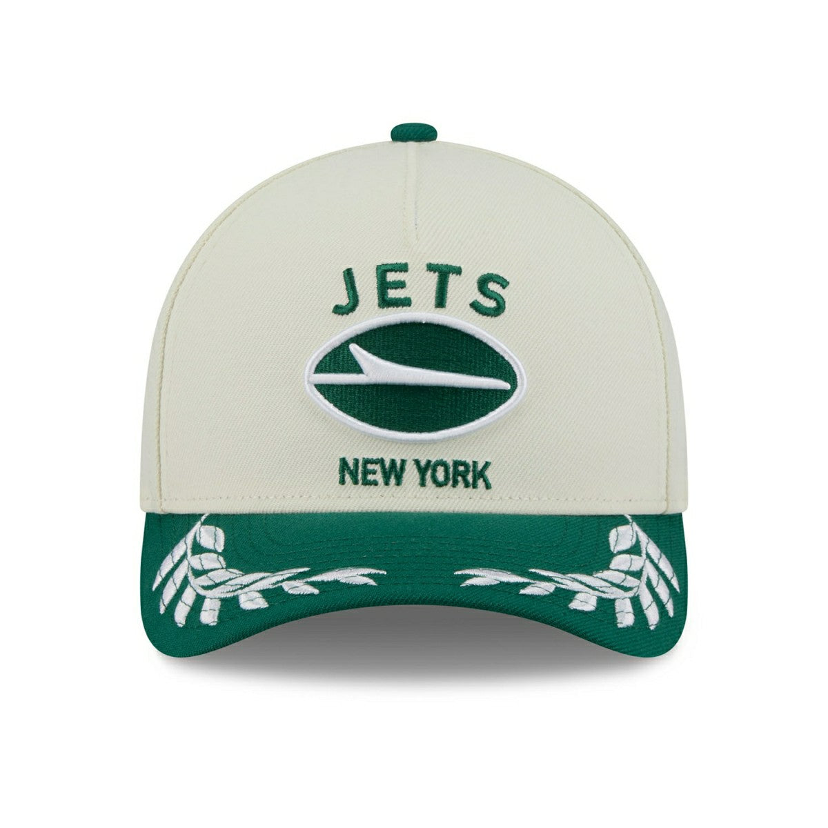 New York Jets 2025 NFL Draft 9FORTY M-Crown A-Frame Snapback Cap Cream - Taass discount