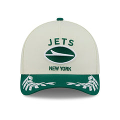 New York Jets 2025 NFL Draft 9FORTY M-Crown A-Frame Snapback Cap Cream - Taass discount