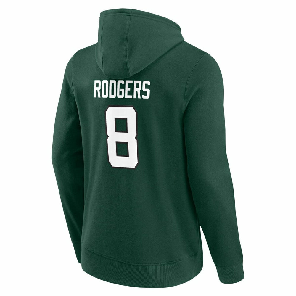 Aaron Rodgers #8 New York Jets Player NFL Hoodie Green - Taass US