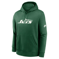 New York Jets Throwback Nike Club NFL Hoodie Green - Taass Online