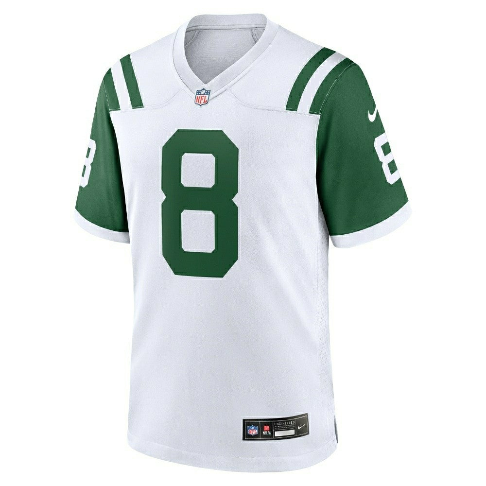 Aaron Rodgers #8 New York Jets Classic Nike Game NFL Jersey White - Taass Online