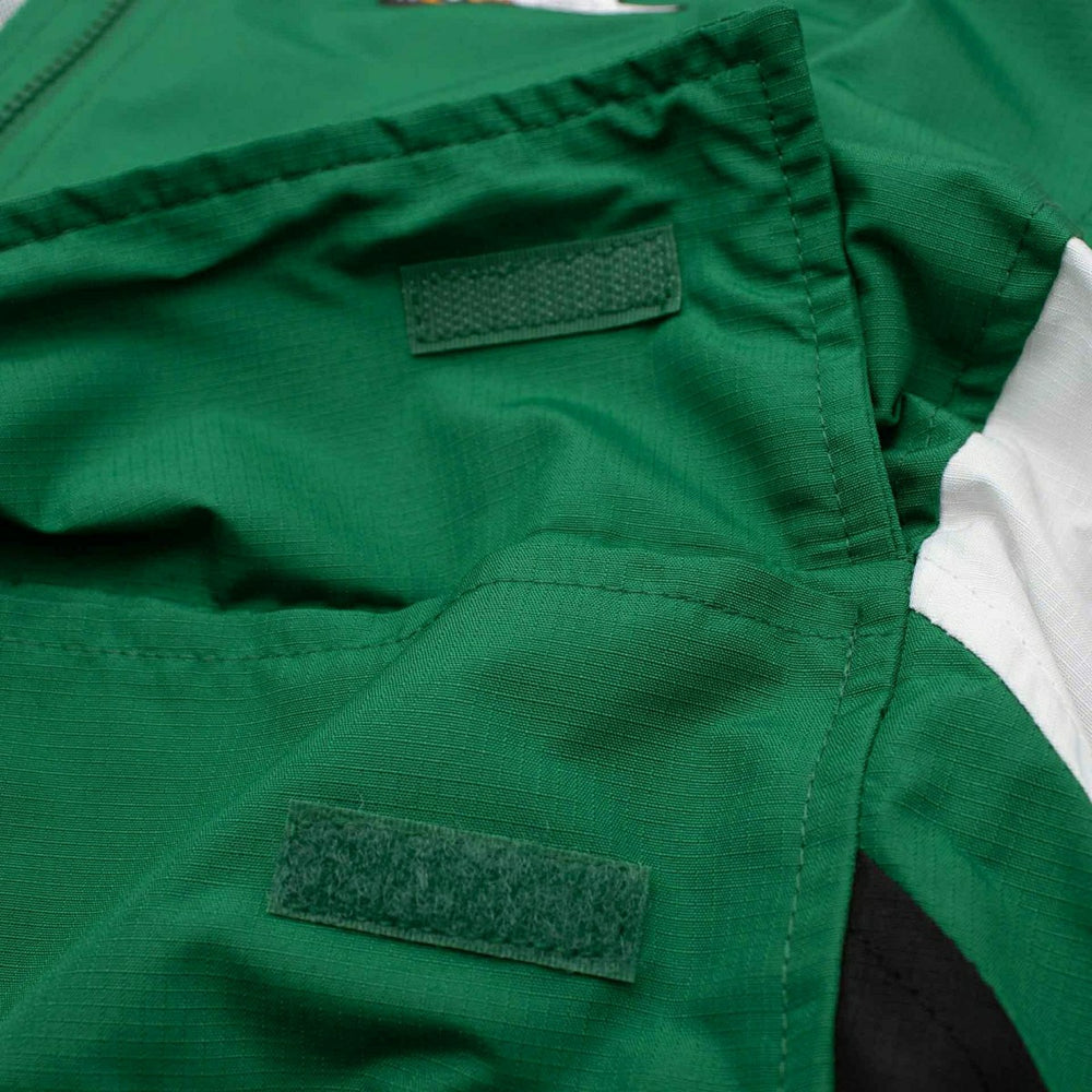 Philadelphia Eagles NFL Quarter Zip Windbreaker Jacket Green - Taass Online
