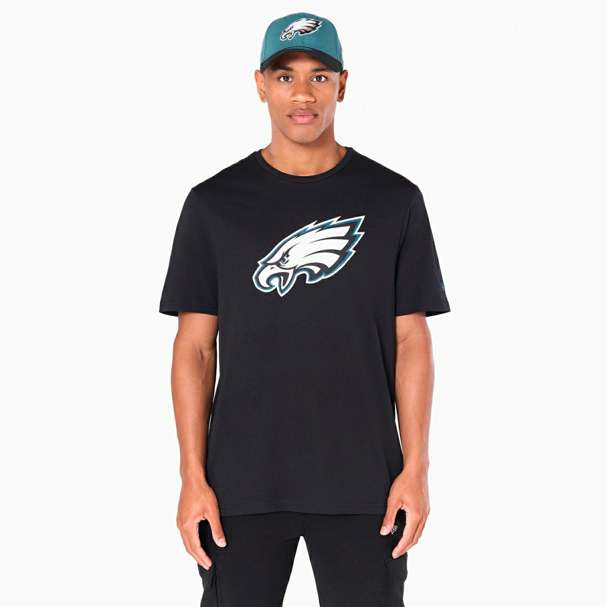 Philadelphia Eagles Team Logo New Era NFL T-Shirt Black - Taass outlet