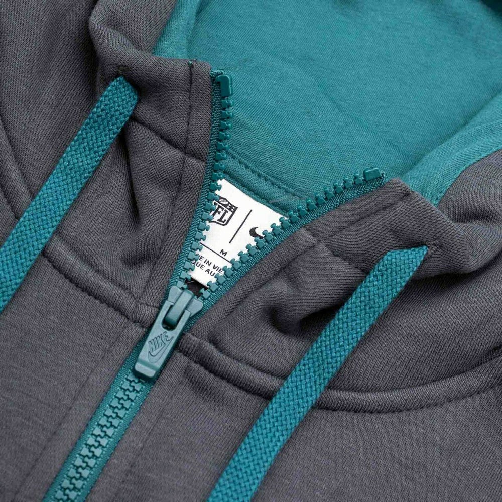 Philadelphia Eagles Playbook NFL Full-Zip Fleece Hoodie Anthracite - Taass outlet