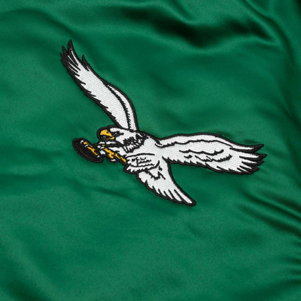 Philadelphia Eagles Sport Classics Satin NFL Jacket Green - Taass for sale