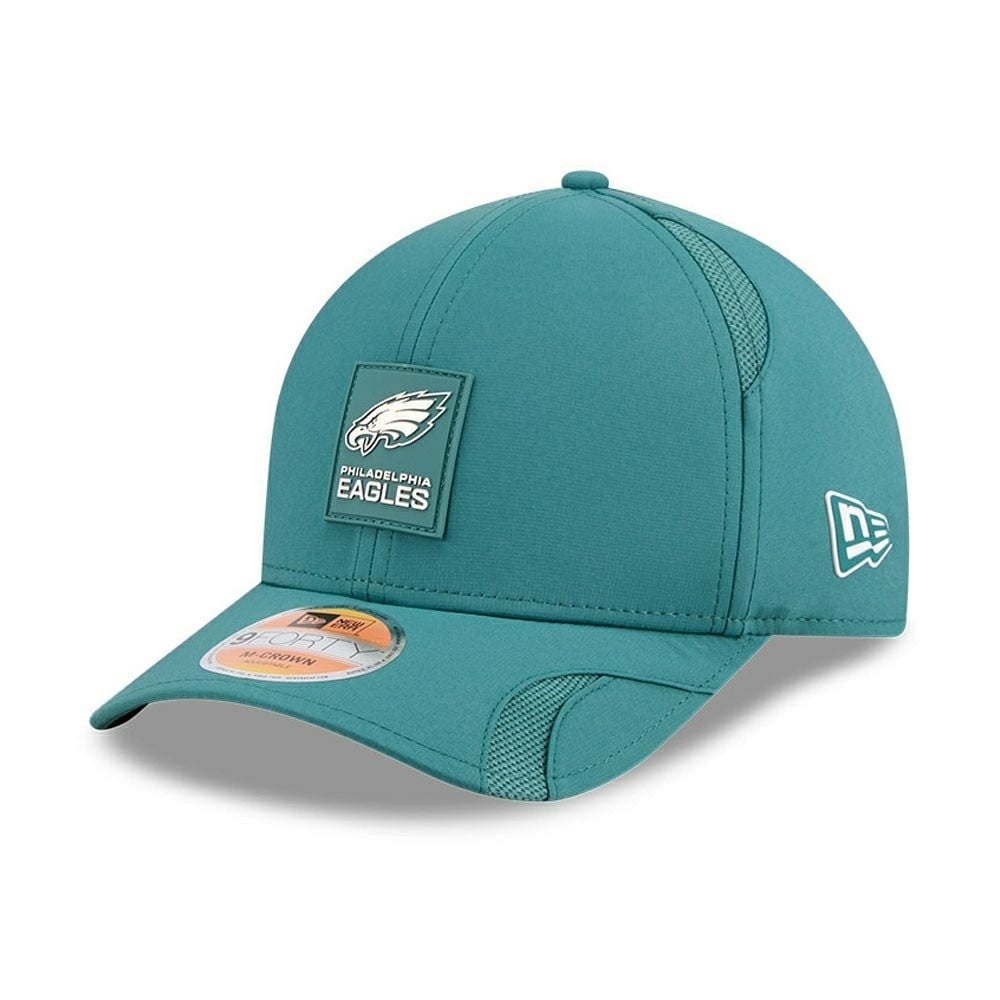 Philadelphia Eagles 2025 NFL On-Field Sideline 9FORTY M-Crown Cap Green - Taass on sale