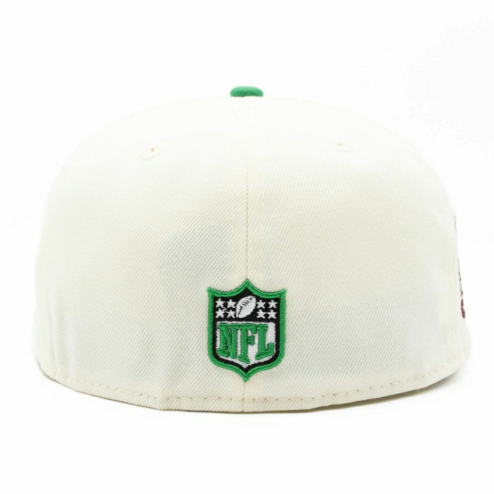 Philadelphia Eagles Super Bowl LIX 59FIFTY Fitted NFL Cap Cream - Taass sale