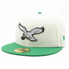 Philadelphia Eagles Super Bowl LIX 59FIFTY Fitted NFL Cap Cream - Taass sale