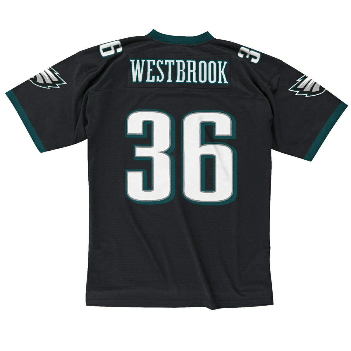 Brian Westbrook #36 Philadelphia Eagles Mitchell & Ness Throwback NFL Jersey Black - Taass discount