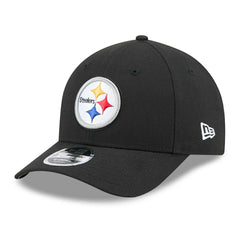 Pittsburgh Steelers NFL Team Logo New Era 9FORTY M-Crown Snapback Cap Black - Taass discount