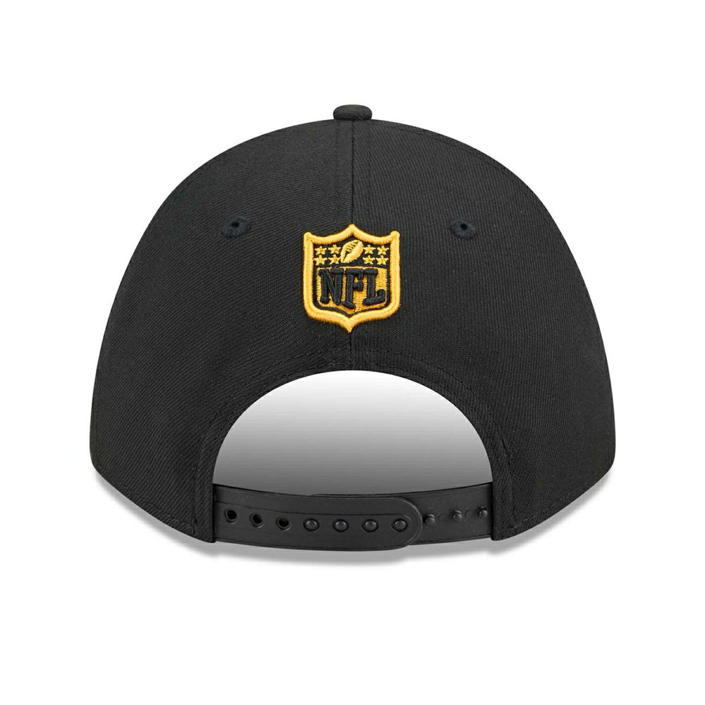 Pittsburgh Steelers NFL Team Logo New Era 9FORTY M-Crown Snapback Cap Black - Taass discount