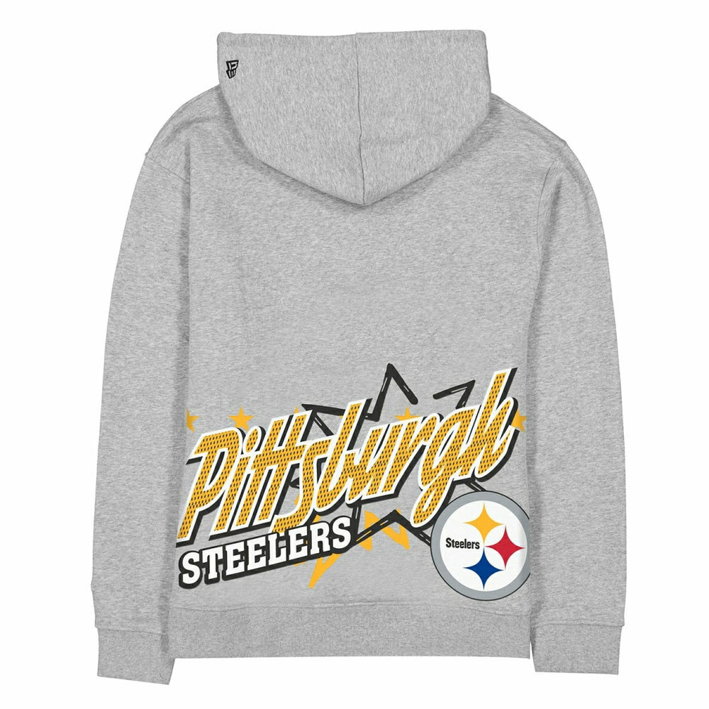 Pittsburgh Steelers Sport Classics Oversized NFL Hoodie Gray - Taass US