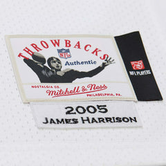 James Harrison #92 Pittsburgh Steelers 2005 Authentic Throwback NFL Jersey White - Taass Online