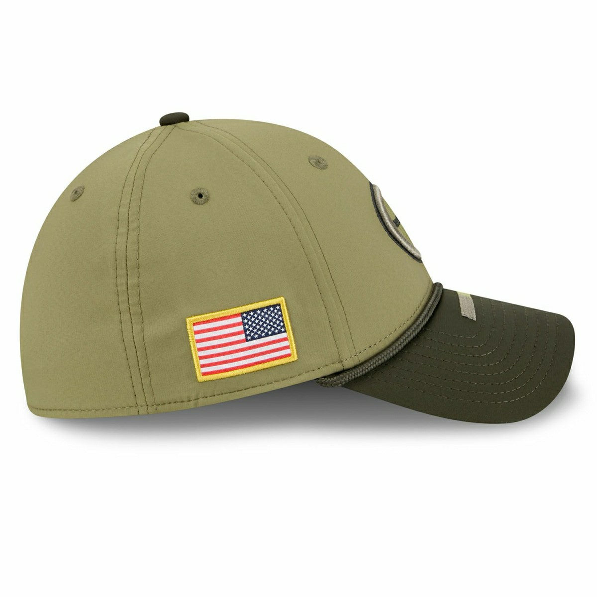 Pittsburgh Steelers 2025 NFL Salute to Service 39THIRTY Flex Cap Olive - Taass on sale