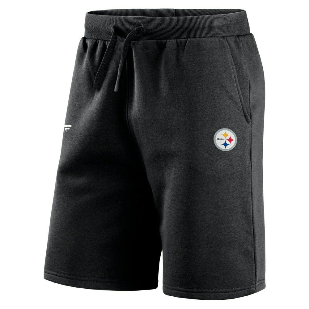 Pittsburgh Steelers Primary Logo NFL Sweat Shorts Black - Taass Online