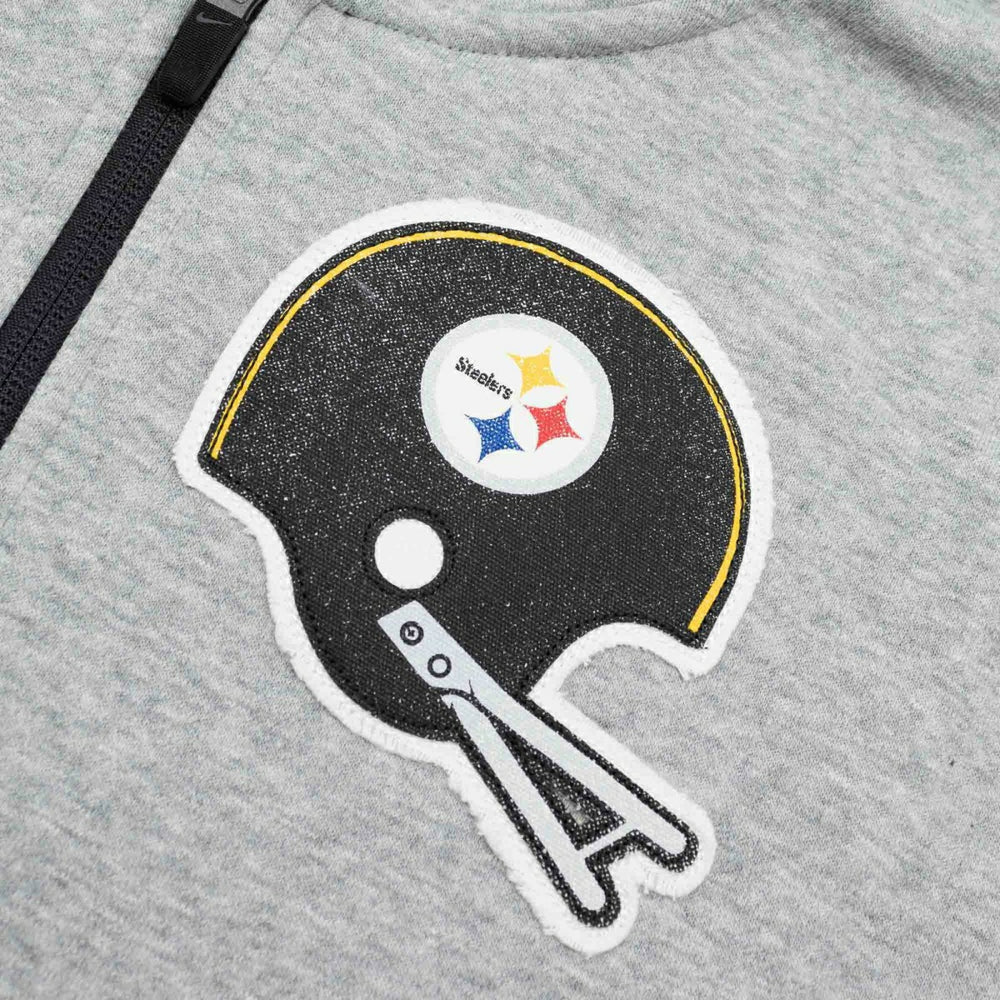 Pittsburgh Steelers Historic Nike NFL Full-Zip Fleece Hoodie Gray - Taass sale