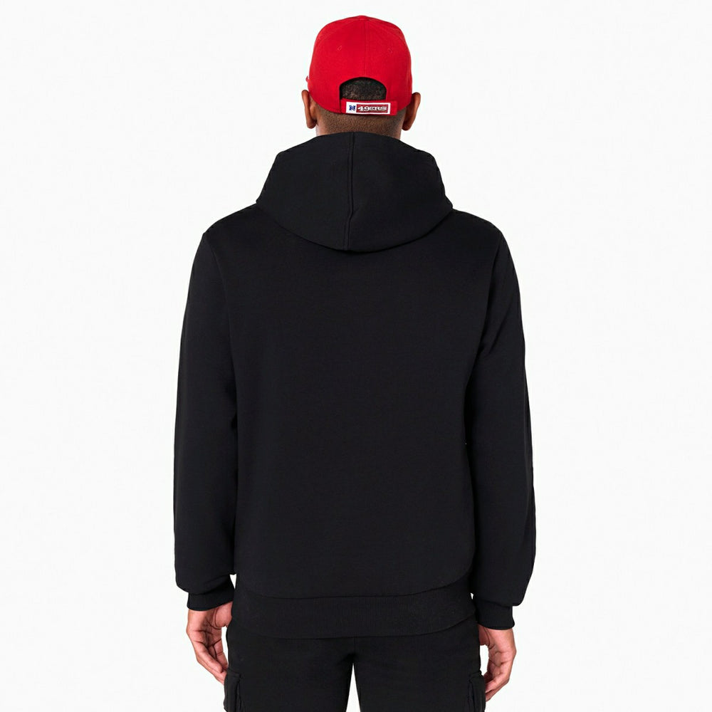 San Francisco 49ers Logo Hoodie New Era NFL Sweatshirt Black - Taass on sale