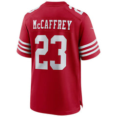Christian McCaffrey #23 San Francisco 49ers Nike Game NFL Jersey Red - Taass Online