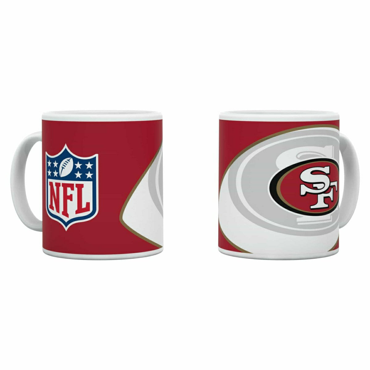 San Francisco 49ers Shadow Logo & Shield NFL Mug (330 ml) - Taass on sale