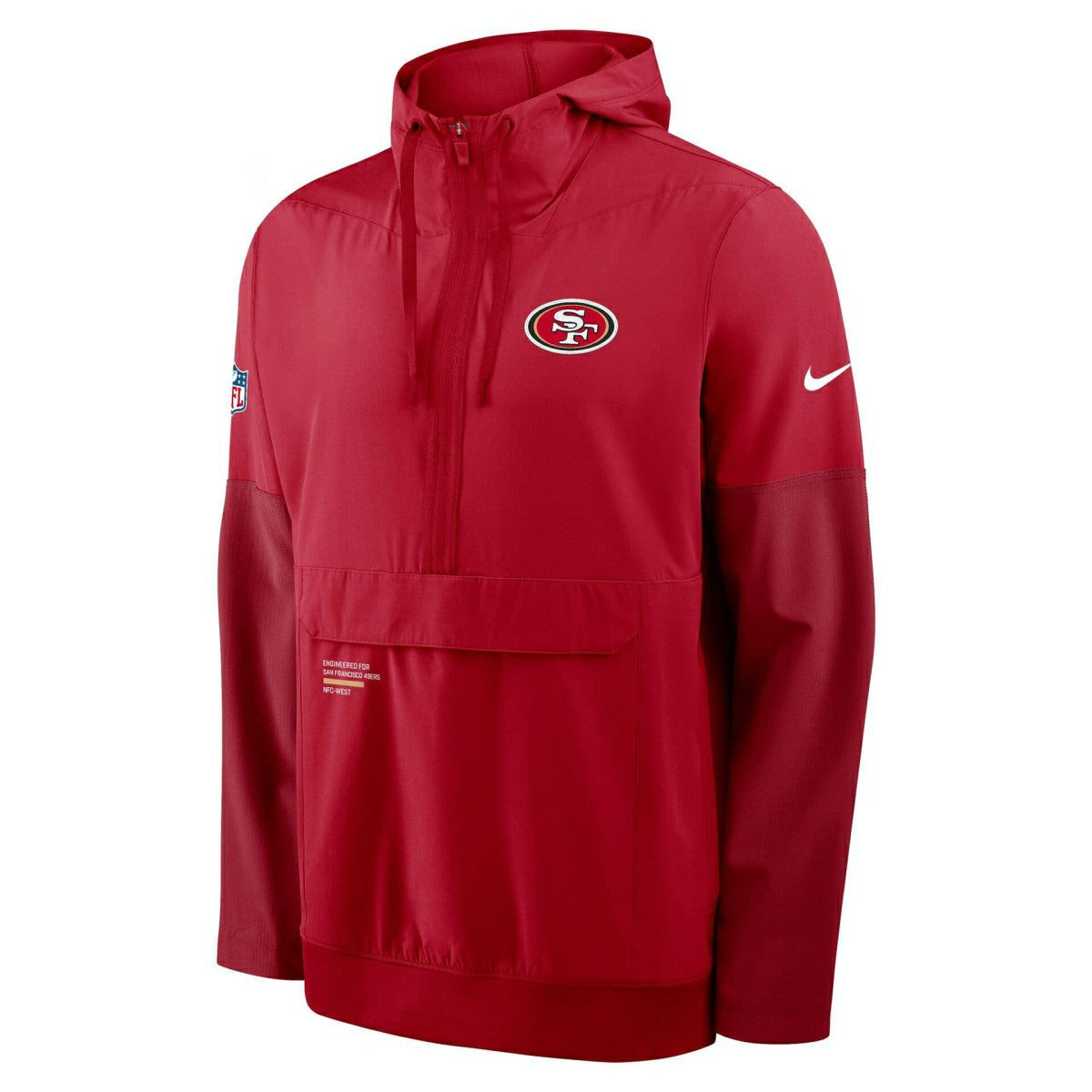 San Francisco 49ers Nike Sideline Half-Zip Anorak NFL Jacke Red - Taass discount
