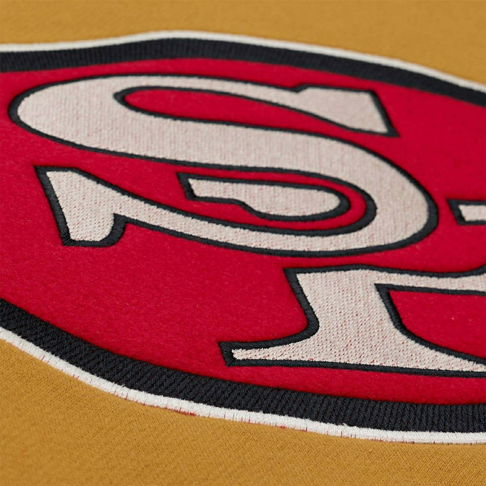 San Francisco 49ers Mitchell & Ness NFL Dusted Crew Pullover - Taass Online