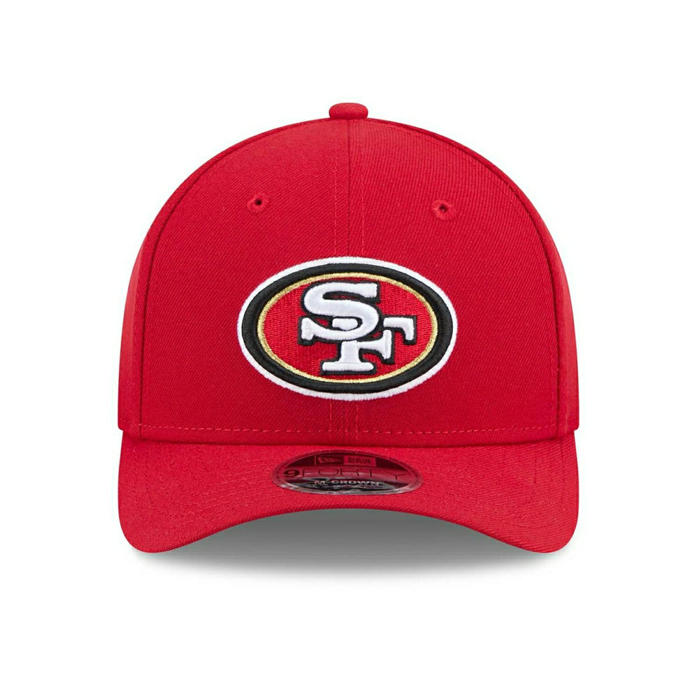 San Francisco 49ers NFL Team Logo New Era 9FORTY M-Crown Snapback Cap Red - Taass on sale