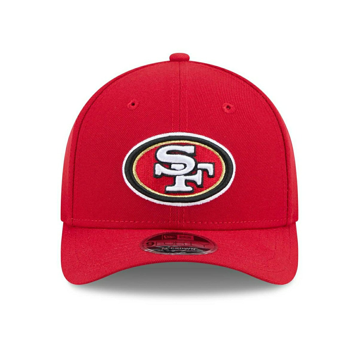 San Francisco 49ers NFL Team Logo New Era 9FORTY M-Crown Snapback Cap Red - Taass on sale