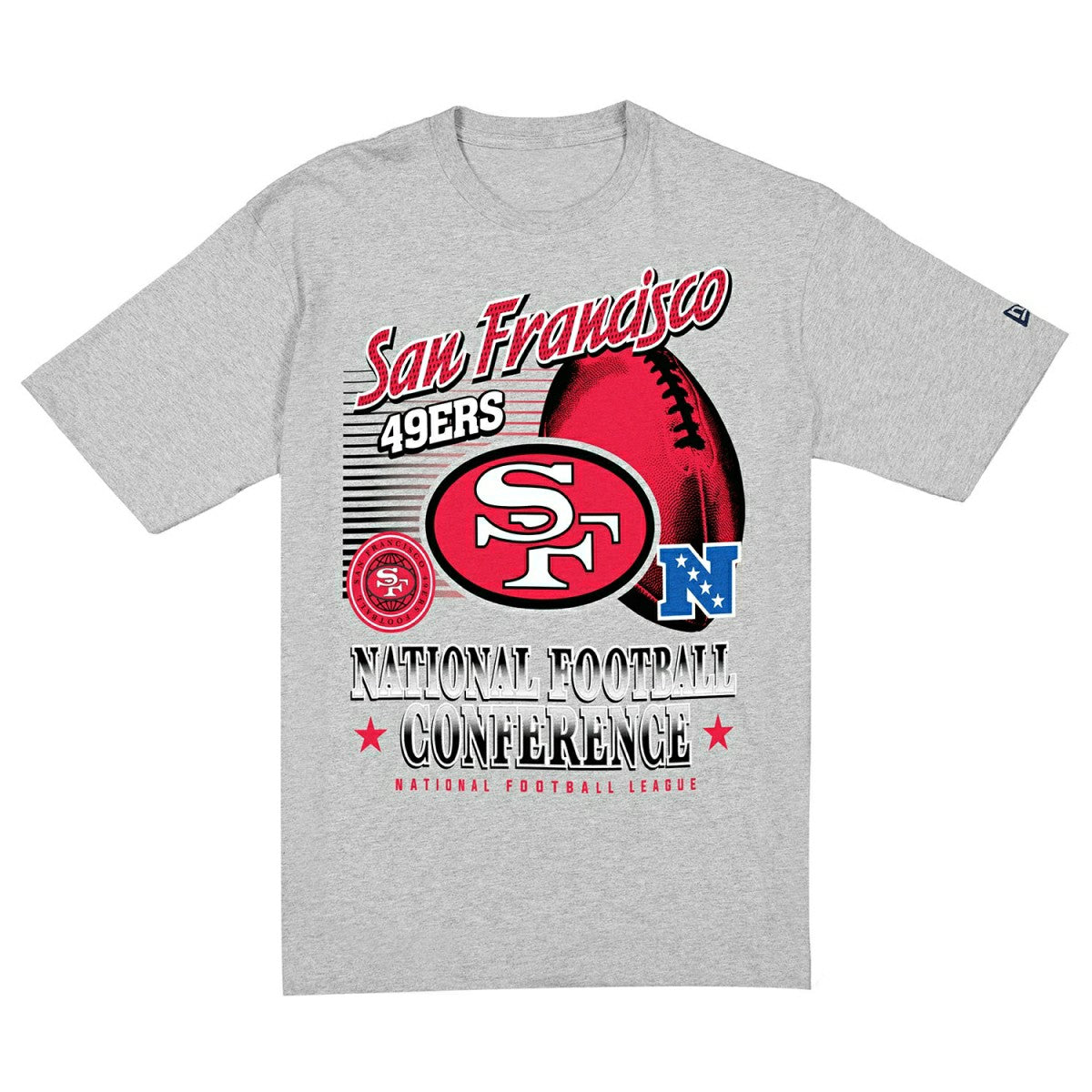 San Francisco 49ers Sport Classics Oversized NFL T-Shirt Gray - Taass sale