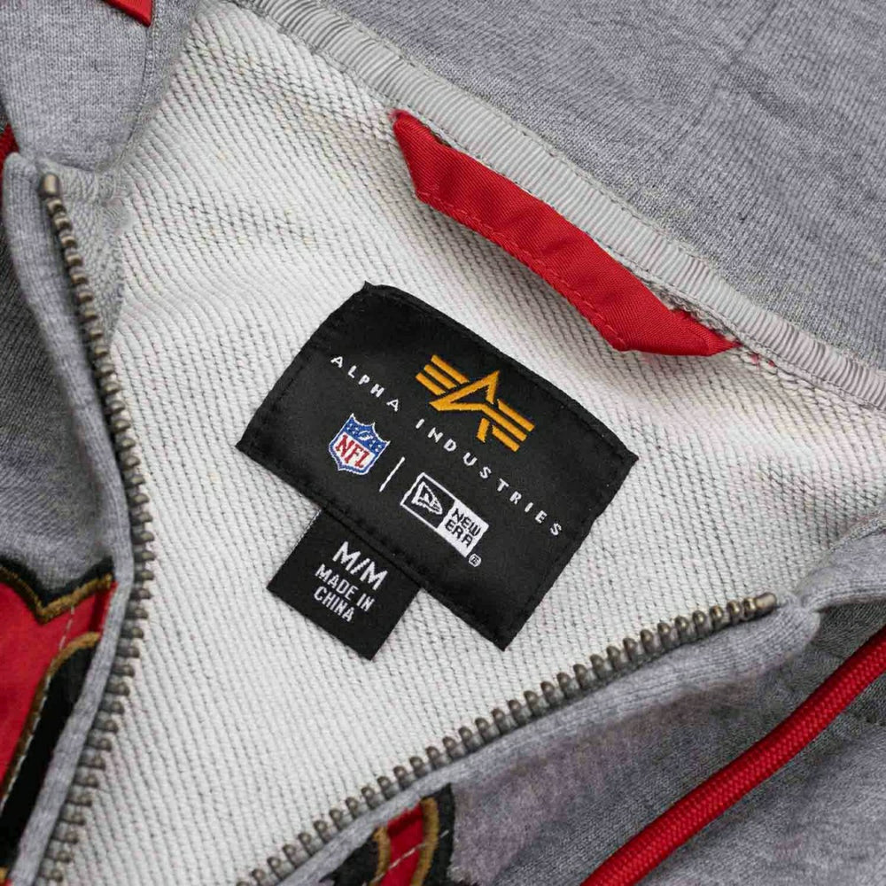 San Francisco 49ers Alpha Industries MA-1 NFL Full-Zip Fleece Jacket - Taass for sale