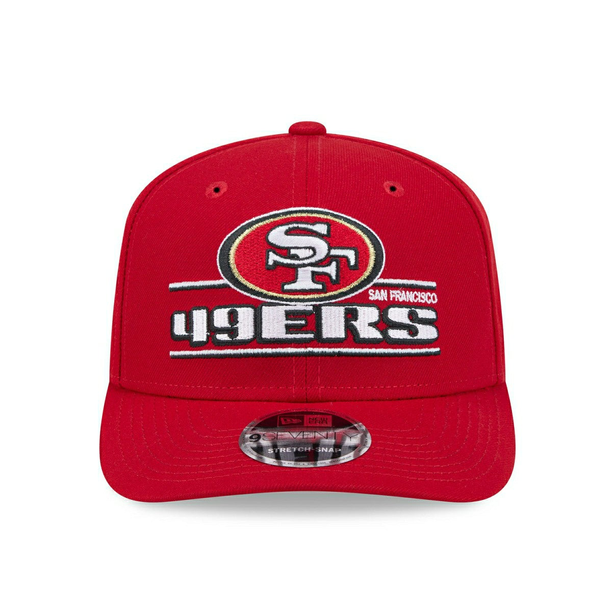 San Francisco 49ers NFL Stated 9SEVENTY Stretch-Snap Cap Red - Taass Online