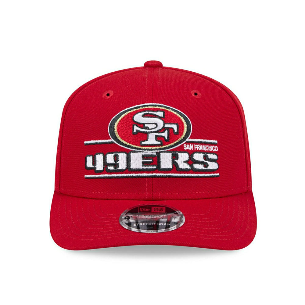 San Francisco 49ers NFL Stated 9SEVENTY Stretch-Snap Cap Red - Taass Online