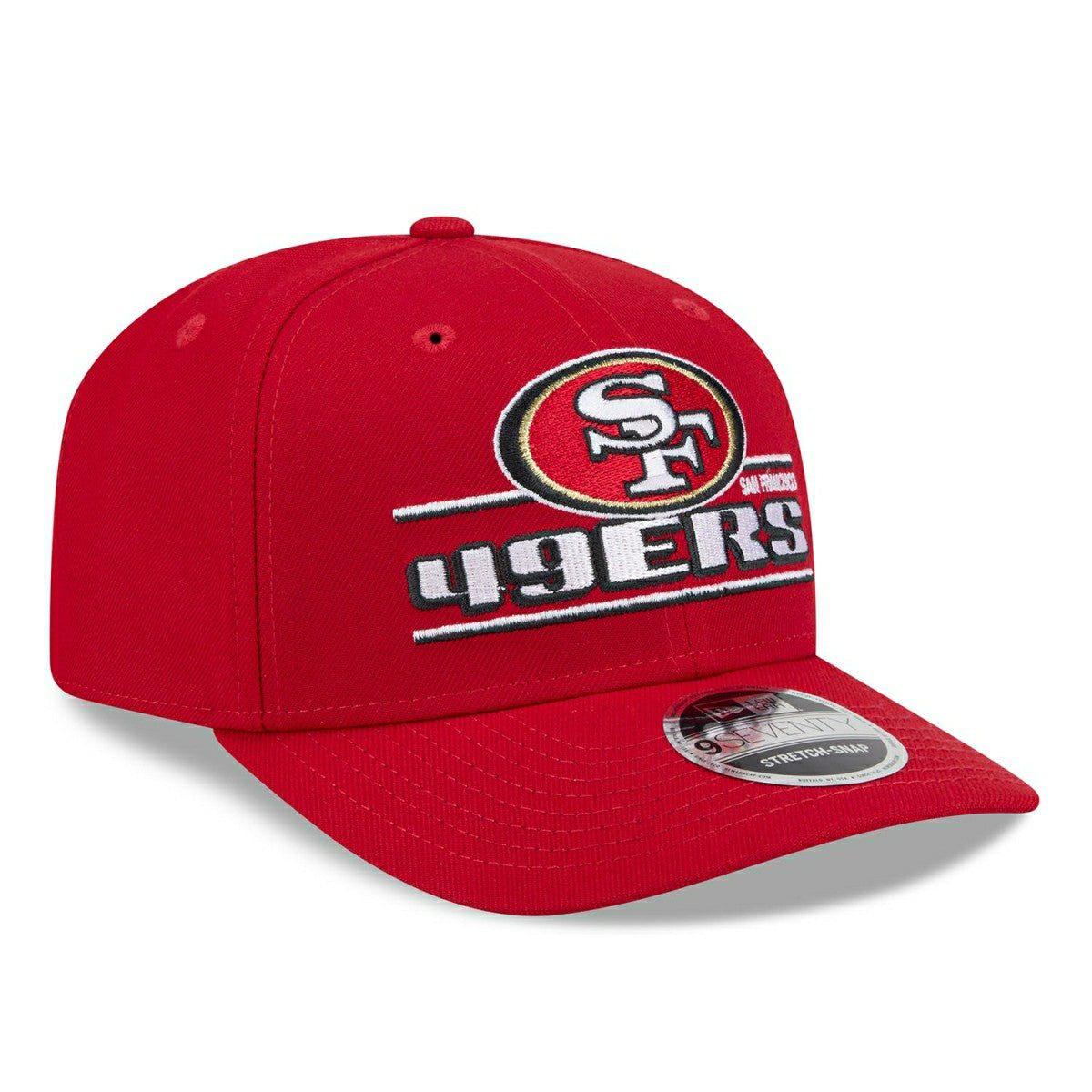 San Francisco 49ers NFL Stated 9SEVENTY Stretch-Snap Cap Red - Taass Online