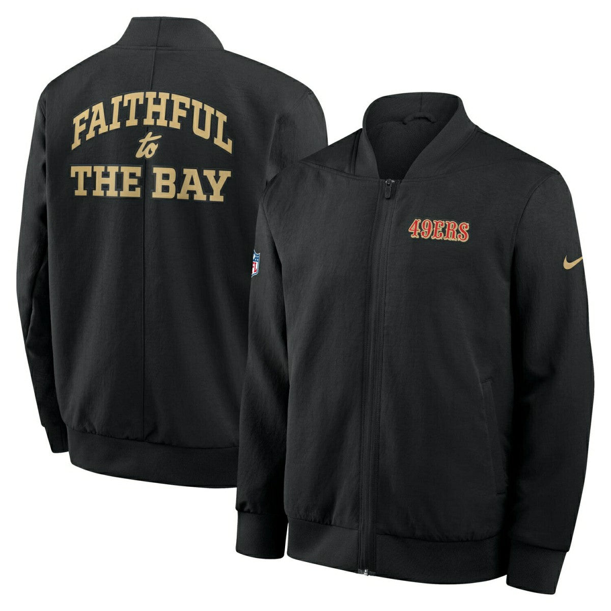 San Francisco 49ers 2025 Rivalries Sideline Bomber Jacke Black - Taass for sale