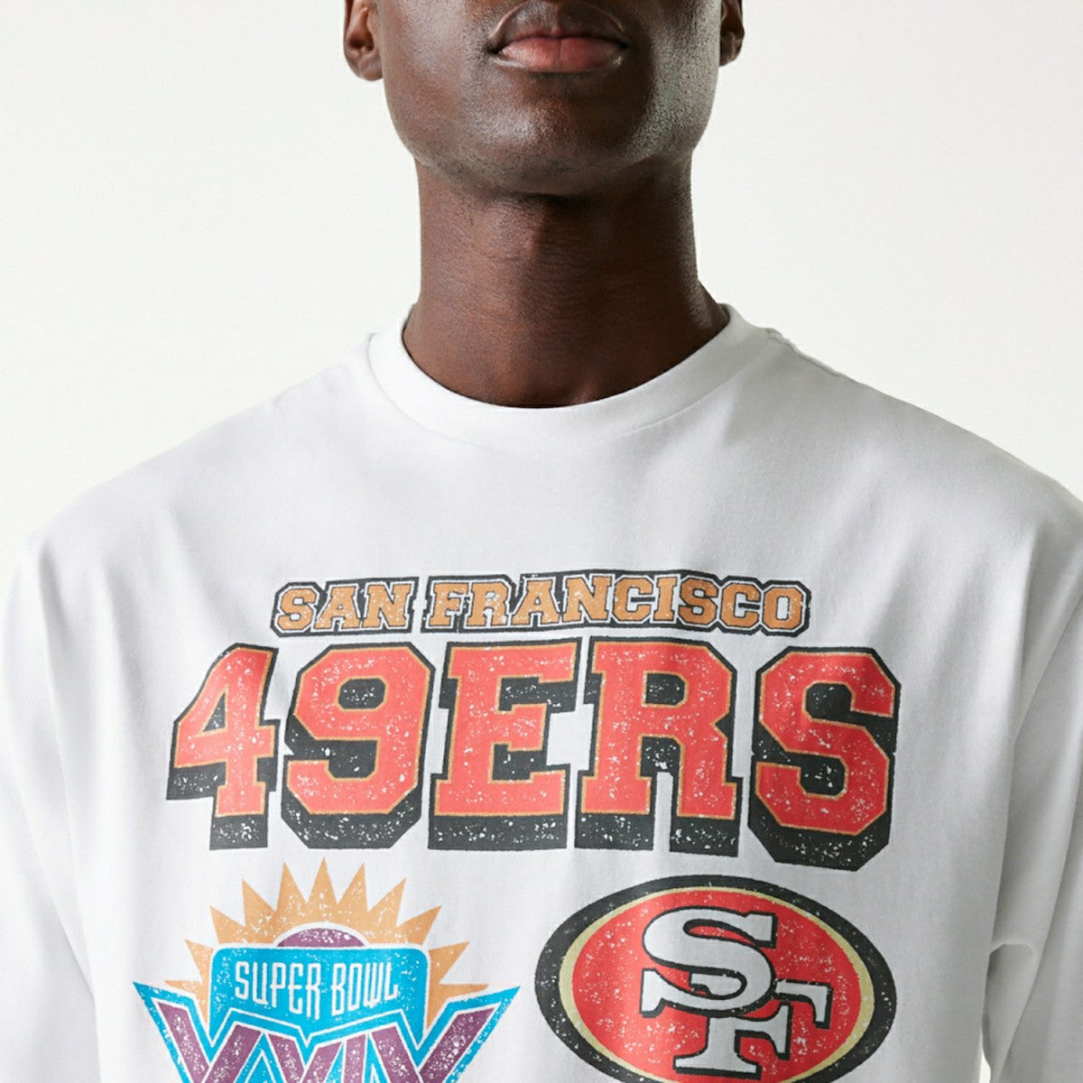 San Francisco 49ers 1994 Super Bowl Champs Oversized NFL T-Shirt White - Taass for sale