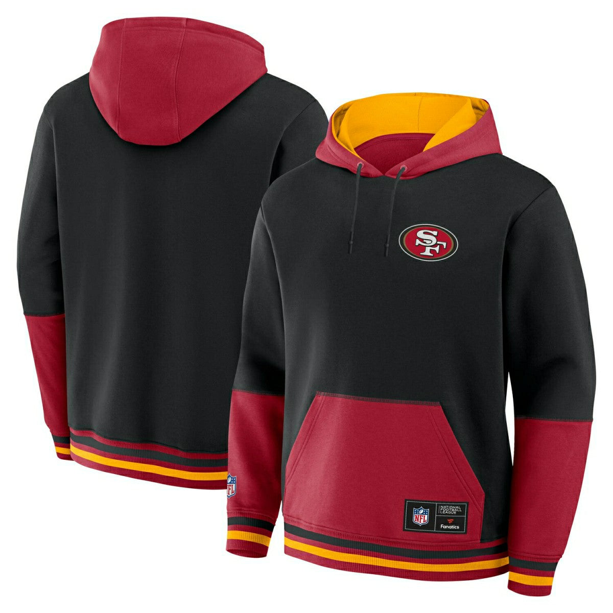 San Francisco 49ers Foundation NFL Hoodie Black - Taass Online